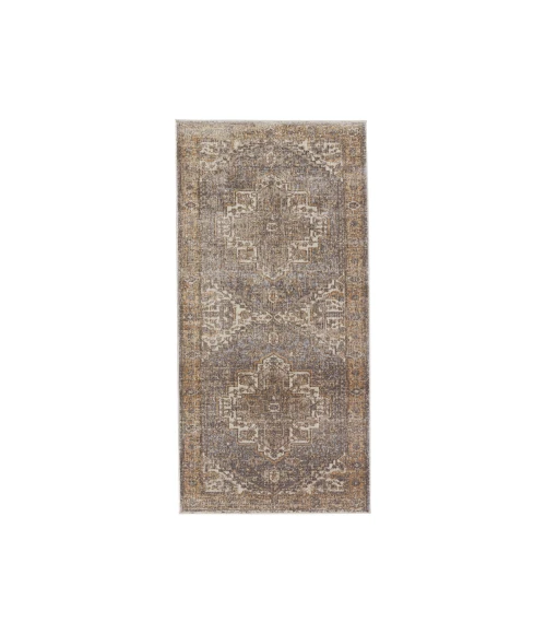 Vibe by Jaipur Living Venn Medallion Tan/ Gray Runner Rug (3'X8')