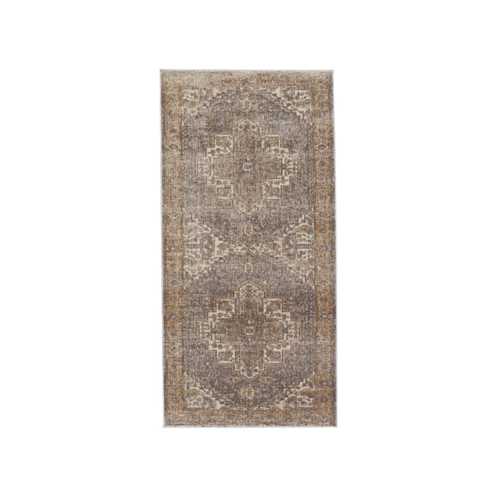 Vibe by Jaipur Living Venn Medallion Tan/ Gray Runner Rug (3'X8')