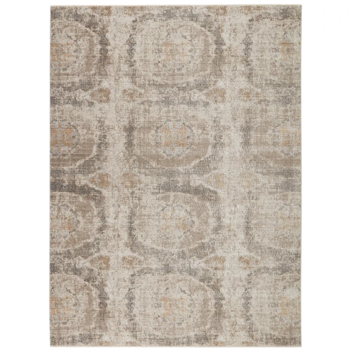 Vibe by Jaipur Living Airi Medallion Gray/ Beige Area Rug (5'3"X7'6")