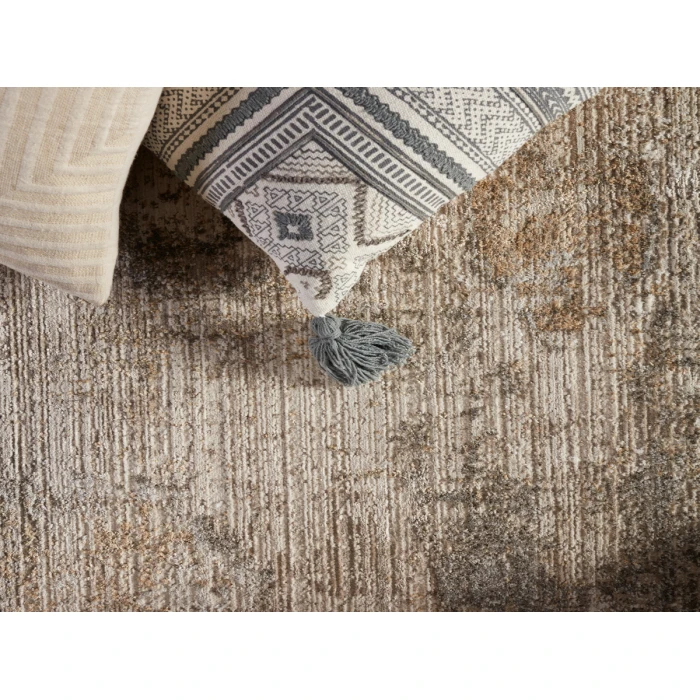 Vibe by Jaipur Living Airi Medallion Gray/ Beige Area Rug (5'3"X7'6")