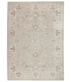 Vibe by Jaipur Living En Blanc Dhaval EBC09 Light Gray/White 5 ft. 3 in. X 7 ft. 6 in. Rectangle Rug