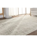Vibe by Jaipur Living Sovis Abstract Light Gray/ Ivory Area Rug 7'10"X10'10"