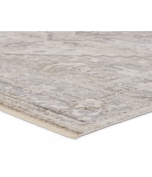 Vibe by Jaipur Living Venn Medallion Taupe/ Silver Area Rug 7'10"X10'10"