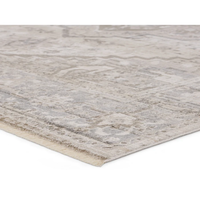 Vibe by Jaipur Living Venn Medallion Taupe/ Silver Area Rug 8'10"X12'7"