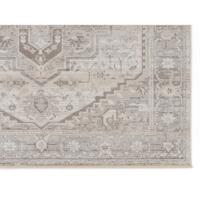 Vibe by Jaipur Living Venn Medallion Taupe/ Silver Area Rug 8'10"X12'7"