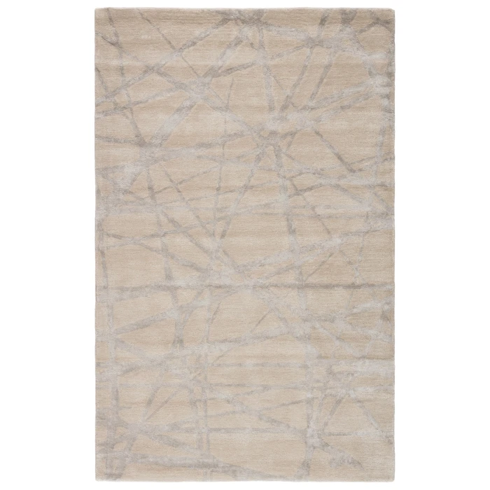 Nikki Chu by Jaipur Living Avondale Handmade Abstract White/ Gray Area Rug (10'X14')