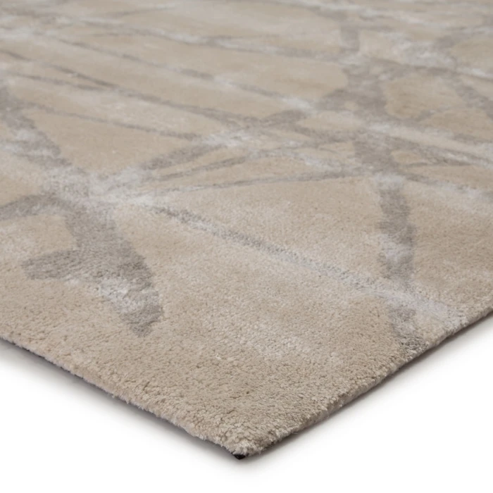 Nikki Chu by Jaipur Living Avondale Handmade Abstract White/ Gray Area Rug (10'X14')