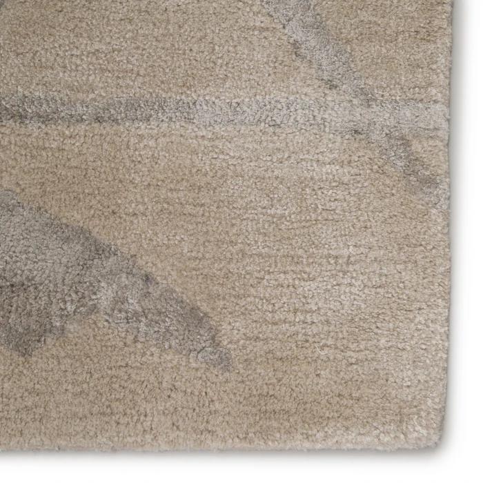 Nikki Chu by Jaipur Living Avondale Handmade Abstract White/ Gray Area Rug (10'X14')