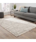 Nikki Chu by Jaipur Living Avondale Handmade Abstract White/ Gray Area Rug (10'X14')