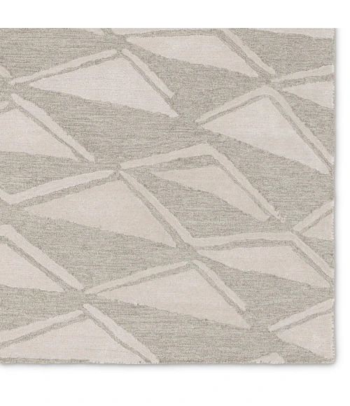Nikki Chu Etho By Nikki Chu Gray Enk18 18 In. Swatch Square Rug
