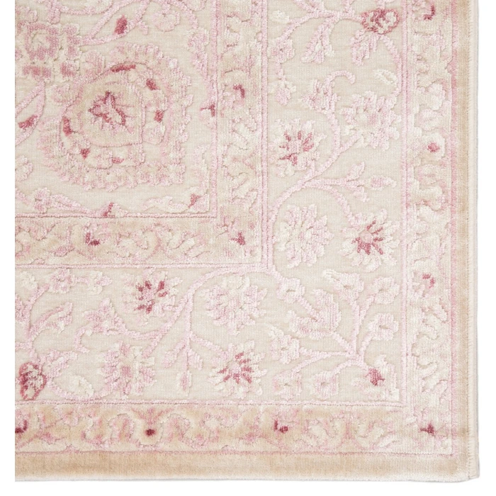 Jaipur Living Malo Medallion Pink/ White Area Rug (7'6"X9'6")