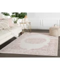 Jaipur Living Malo Medallion Pink/ White Area Rug (6'X9')