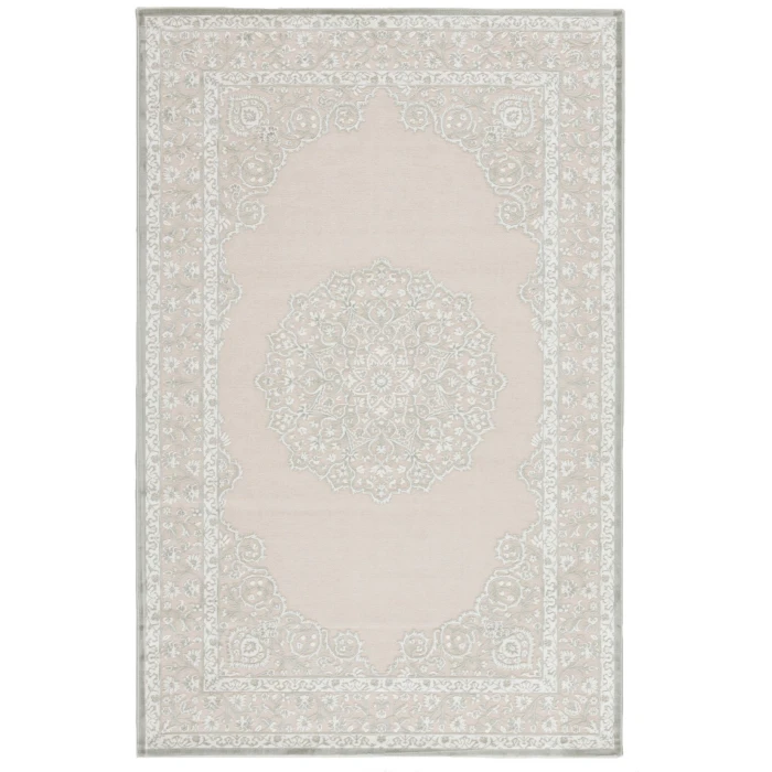 Jaipur Living Malo Medallion Gray/ White Area Rug (8'10"X11'9")