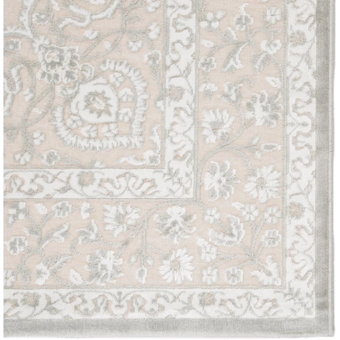 Jaipur Living Malo Medallion Gray/ White Area Rug (8'10"X11'9")