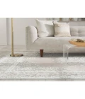 Jaipur Living Malo Medallion Gray/ White Area Rug (7'6"X9'6")