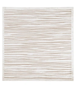 Jaipur Living Fables Linea FB53 White 6 ft. X 6 ft. Square Rug