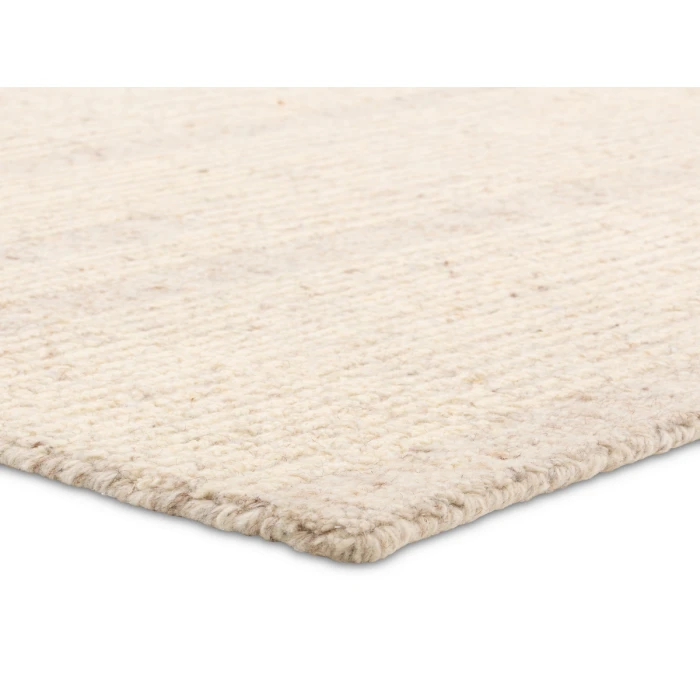 Label J Edher FGN02 Handmade Striped Tan and Cream Area Rug (6'X9')