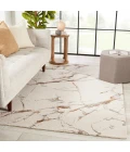Jaipur Living Shattered Handmade Abstract Cream/ Gold Area Rug (9'X12')