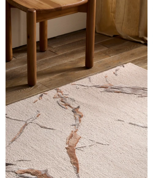 Jaipur Living Shattered FRG01 Handmade Abstract Taupe and Bronze Area Rug (13'x18')