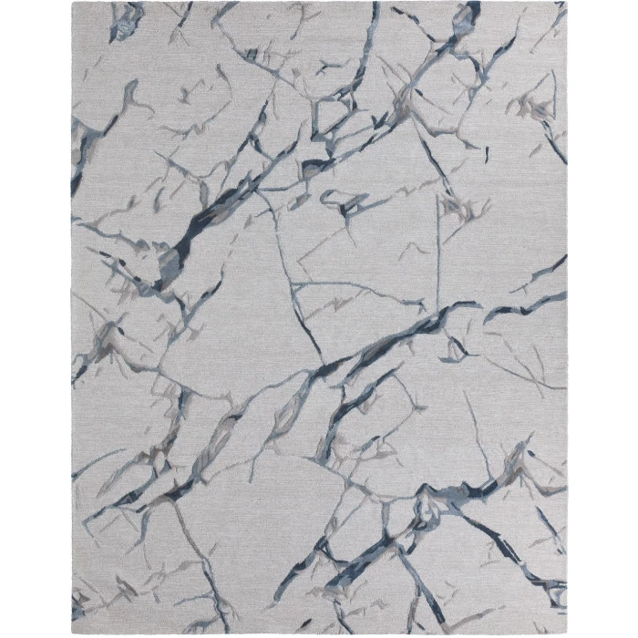 Jaipur Living Shattered Handmade Abstract Light Gray/ Slate Area Rug (5'X8')