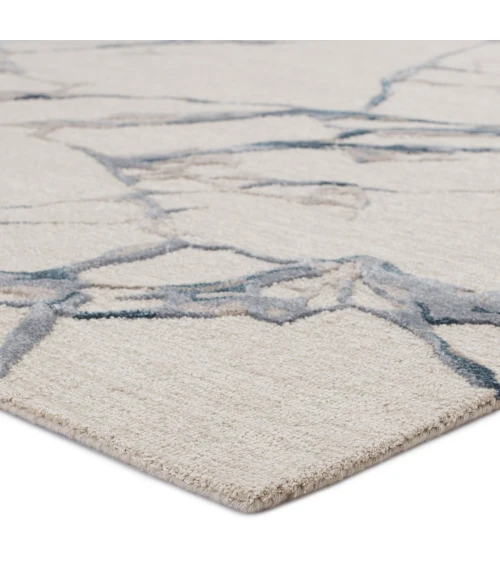 Jaipur Living Shattered Handmade Abstract Light Gray/ Slate Area Rug (9'X12')