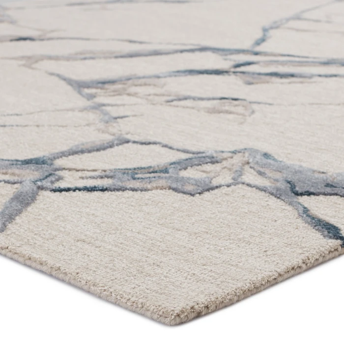 Jaipur Living Shattered Handmade Abstract Light Gray/ Slate Area Rug (5'X8')