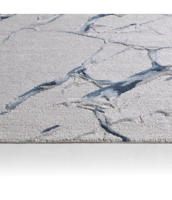 Jaipur Living Shattered FRG02 Handmade Abstract Taupe and Blue Area Rug (13'x18')