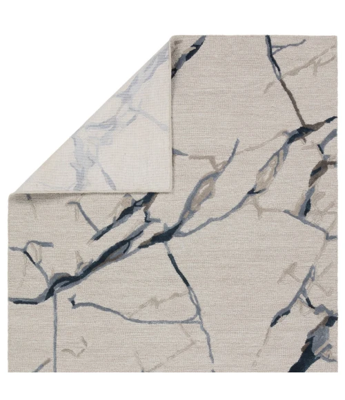 Jaipur Living Shattered Handmade Abstract Light Gray/ Slate Area Rug (9'X12')