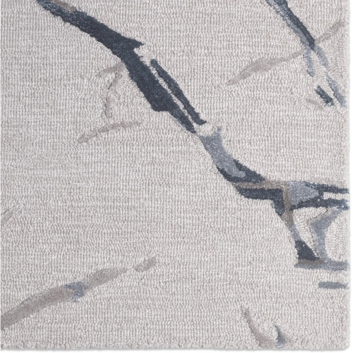 Jaipur Living Shattered Handmade Abstract Light Gray/ Slate Area Rug (5'X8')