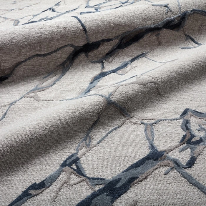Jaipur Living Shattered Handmade Abstract Light Gray/ Slate Area Rug (5'X8')