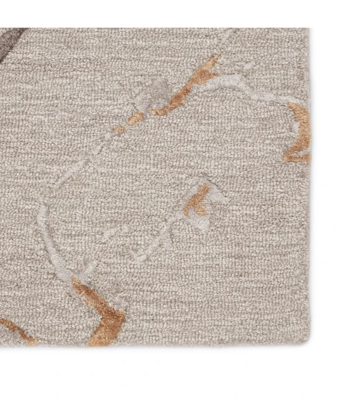 Jaipur Living Shattered Handmade Abstract Light Gray/ Gold Area Rug (9'X12')