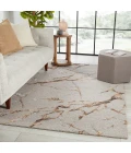 Jaipur Living Shattered Handmade Abstract Light Gray/ Gold Area Rug (9'X12')