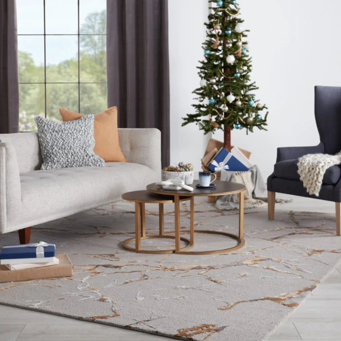 Jaipur Living Fragment Gray FRG03 6 ft. X 9 ft. Rectangle Rug
