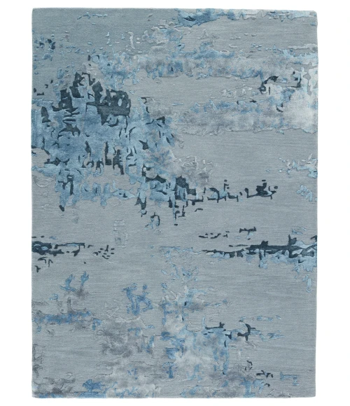 Jaipur Living Astris Handmade Abstract Blue/ Light Gray Area Rug (8'X10')