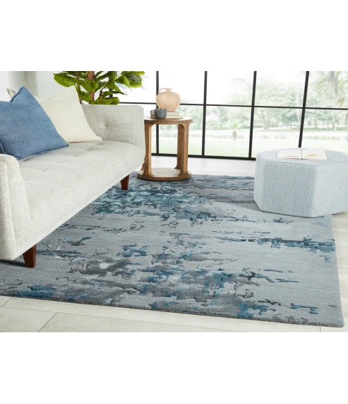 Jaipur Living Astris Handmade Abstract Blue/ Light Gray Area Rug (8'X10')