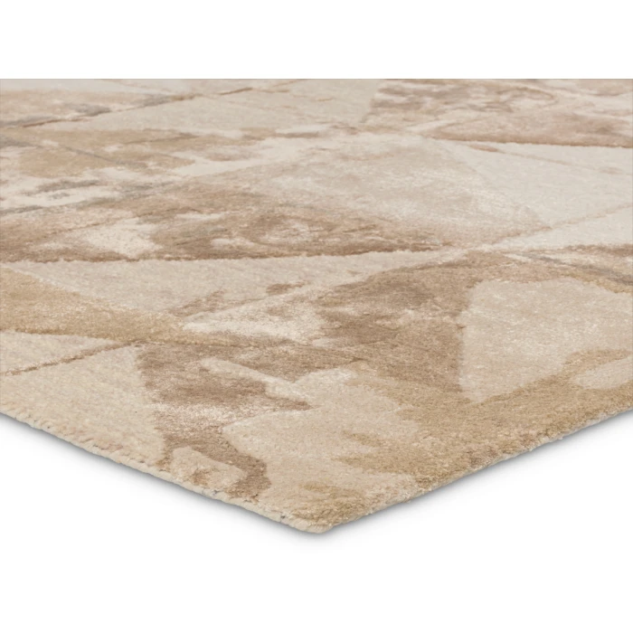 Jaipur Living Agate Handmade Geometric Taupe/ Cream Area Rug 6'X9'