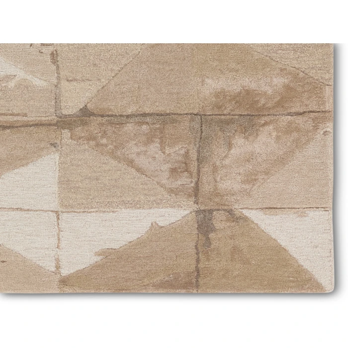 Jaipur Living Agate Handmade Geometric Taupe/ Cream Area Rug 6'X9'