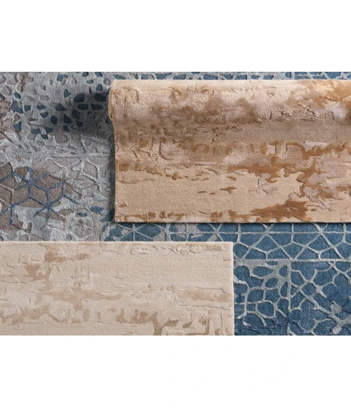 Jaipur Living Fragment Tan/Taupe FRG10 18 in. Swatch Square Rug
