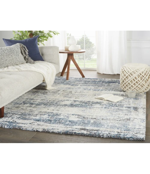 Vibe by Jaipur Living Benton Abstract Blue/ Gray Area Rug (12'X15')