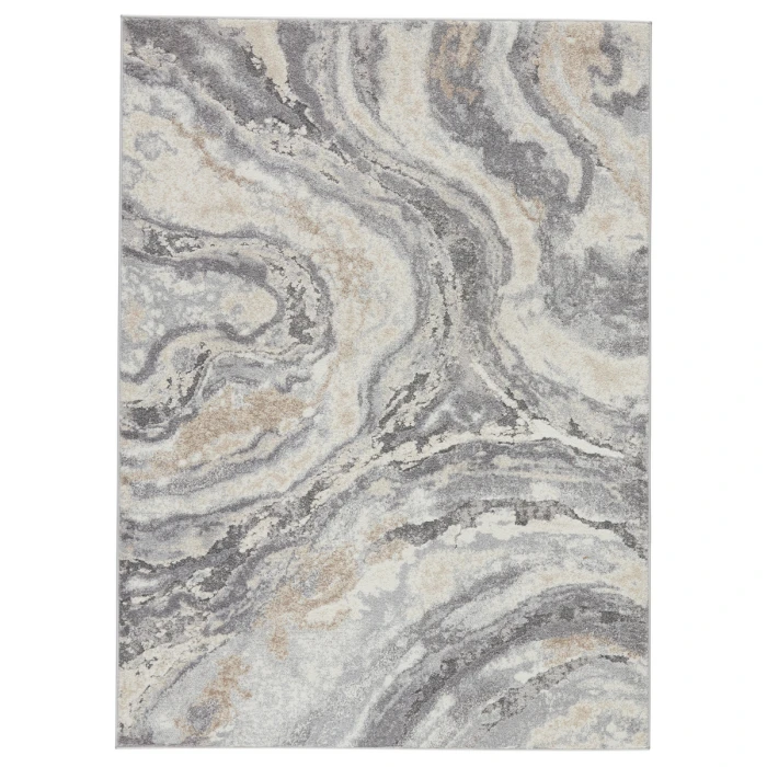Vibe by Jaipur Living Gatlin Abstract Gray/ Cream Area Rug (8'X10')