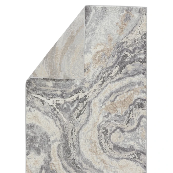 Vibe by Jaipur Living Gatlin Abstract Gray/ Cream Area Rug (8'X10')