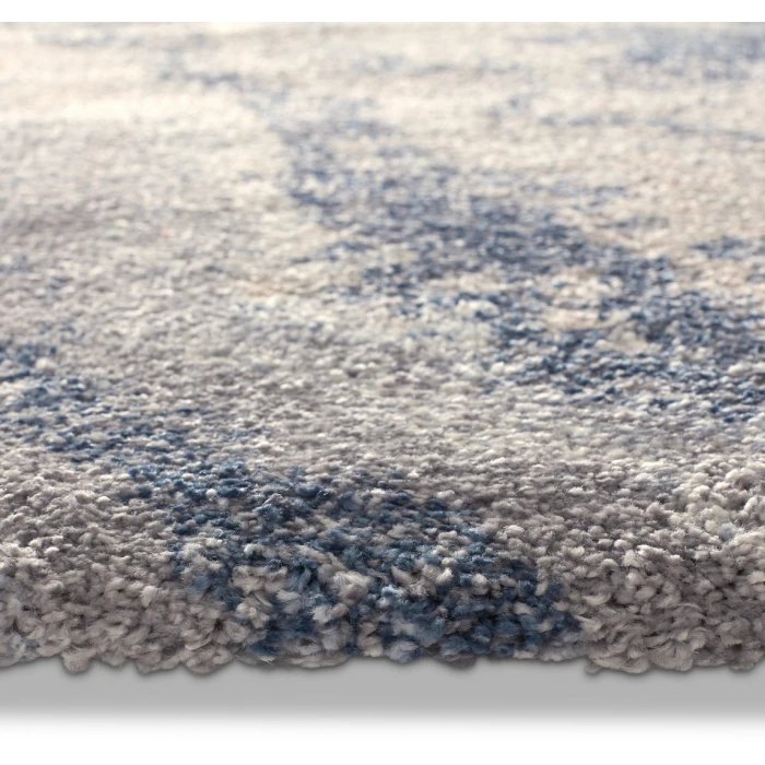 Label J Orion FRR07 Abstract Blue/Gray Area Rug (13'X18')