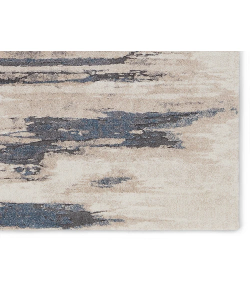 Vibe by Jaipur Living Yushan Abstract White/ Blue Area Rug 8'X10'