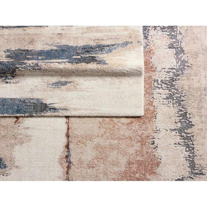Vibe by Jaipur Living Yushan Abstract White/ Blue Runner Rug 3'X10'