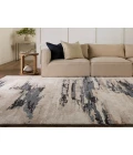 Vibe by Jaipur Living Yushan Abstract White/ Blue Area Rug 8'X10'