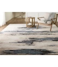 Vibe by Jaipur Living Yushan Abstract White/ Blue Area Rug 8'X10'