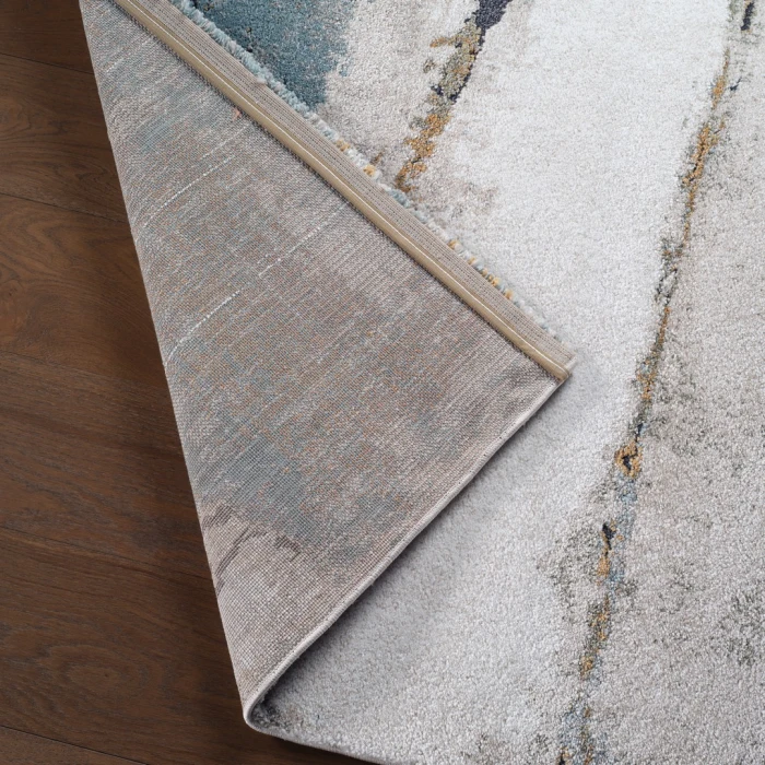 Label J Sobia FRR14 Abstract Green/Blue Runner (3'X10')