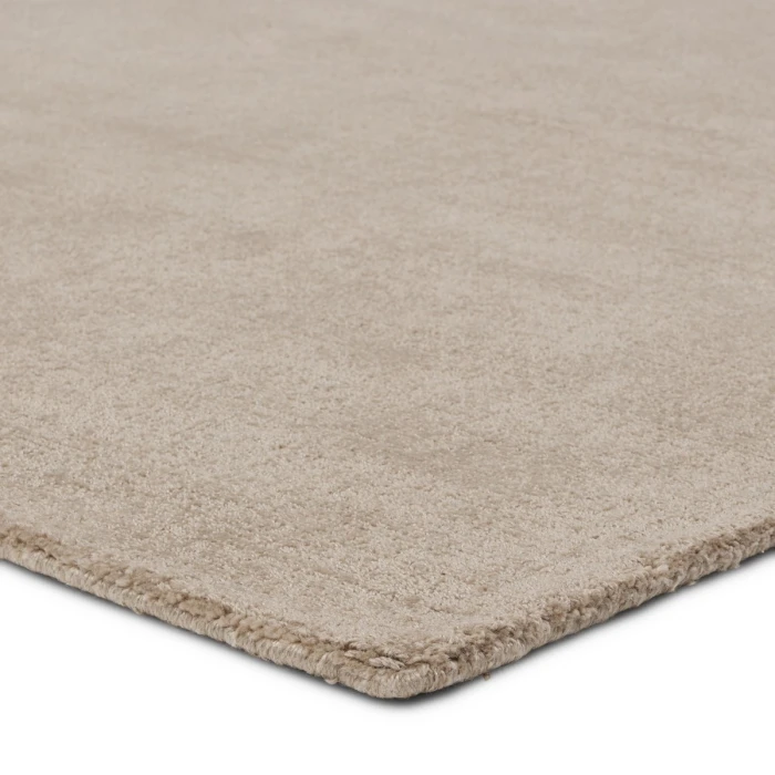 Jaipur Living Arcus Handmade Indoor/Outdoor Solid Taupe/ Cream Area Rug 6'X9'