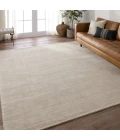 Jaipur Living Arcus Handmade Indoor/Outdoor Solid Taupe/ Cream Area Rug 10'X14'
