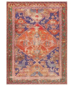 Vibe by Jaipur Living Garcia Sancho GAR02 Orange - Purple 5 ft. X 8 ft. Rectangle Rug